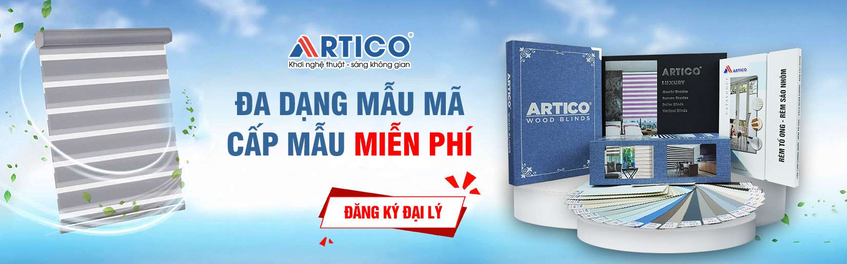 banner rèm cầu vồng artico